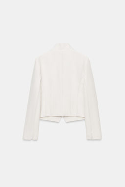 BLAZER ENTALLADA COMBINADA ZW COLLECTION / Crudo - Zara фото 8