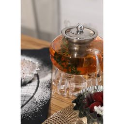 Подставка для подогрева «Хрусталик», d=11 см, стекло, прозрачная