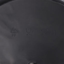 Ведро 12л с мерной шкалой, черное "Народное" ЕлПласт арт. 208, 836