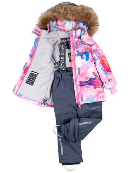 Костюм 7з1224 кофе/орхидея - Nikastyle фото 34