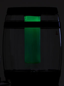 Пивной бочонок «Банный», колба 3 л, ёмкость для льда, подсветка, пластик, чёрный