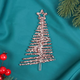 Цена за 3 шт. Ёлочная игрушка Зимнее волшебство. Ёлочка сияние звезда, 148 см, розовый фото 4