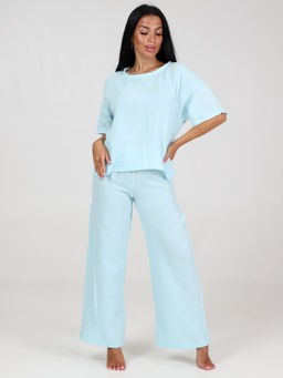 575 ПИЖАМА (брюки) (Голубой)