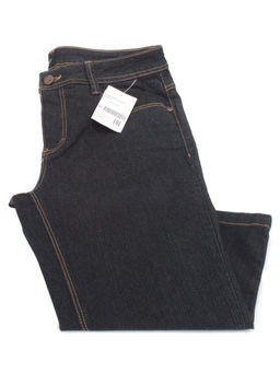 9163 DK. BLUE Джинсы капри женские