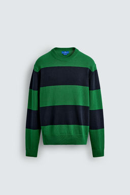 JERSEY JACQUARD RAYAS AARON LEVINE X ZARA / Azul?n  фото 7