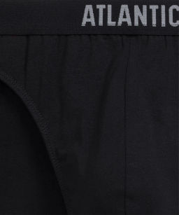 ATLANTIC 3MP-094 Трусы спорт Solid - набор 3 шт. черный + серый меланж + темно-серый меланж фото 6