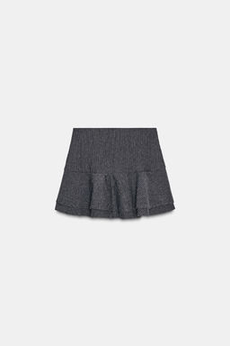 PINSTRIPE RUFFLE MINI SKIRT - Zara фото 7