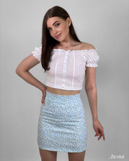 Юбка Дилия (голубой) - Nadi bordo фото 4