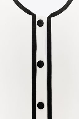 CARDIGAN WITH CONTRAST TRIMS - Zara фото 9
