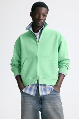 Chaqueta sudadera boxy con cremallera Loose Fit - H&m фото 4