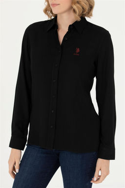 U. S. Polo Assn Женская черная рубашка с длинным рукавом - U.s. polo assn фото 6