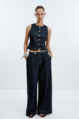 Z1975 WIDE-LEG MID-WAIST JEANS - Zara фото 5