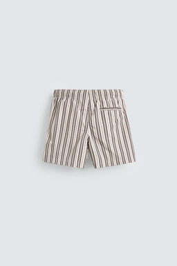 STRIPED MID-LENGTH SWIMMING TRUNKS - Zara фото 2