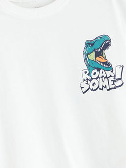 Dinozor Bask?l? Erkek ?ocuk Ti??rt