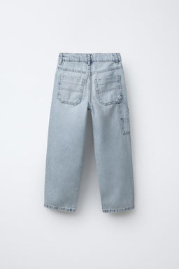 RIPPED CARPENTER JEANS - Zara фото 3