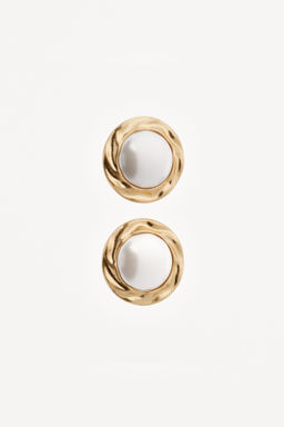 PENDIENTES MAXI PERLA WILLY CHAVARRIA X ZARA / Dorado  фото 3