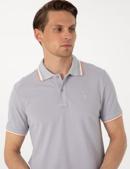 A__k Gri Slim Fit Polo Yaka Ti__rt - Pierre cardin фото 2