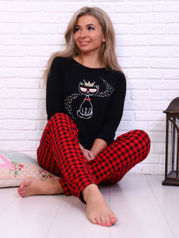 Костюм женский, модель 162, трикотаж (Кошка) - Ивановотекстиль фото 2