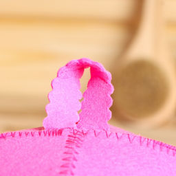 Шапка для бани и сауны «Классическая», полиэфир, розовая, «Добропаровъ»