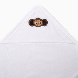 Махровое полотенце с уголком Чебурашка 75*75 см, хлопок 100% - Крошка я фото 3