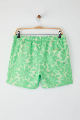 Trendyolmilla Man Yesil Standart Fit Cicekli Mayo Deniz Sortu TMNSS25DS00004  фото 4