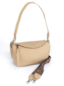Сумка женская натуральная кожа GU 2066-6332, 1отд, плечевой ремень, бежевый SALE 259968