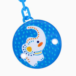 Пустышка ортодонтическая, с колпачком и держателем, от 0 мес.