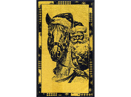 Полотенце махровое 6с104.411ж1 Мороз-наездник(т.желтый) 67х40см