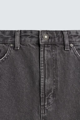 PANTAL?N BARREL FIT LAVADO / Gris oscuro - Zara фото 9