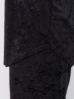 Бархатный костюм KO42911BLK01