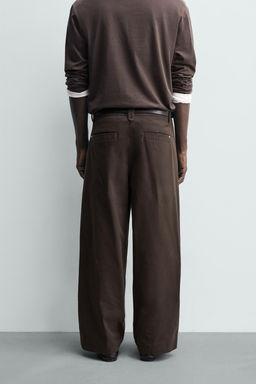 PLEATED WIDE-LEG TROUSERS - Zara фото 3