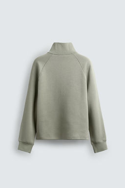 SUDADERA INTERLOCK CREMALLERA / Menta - Zara фото 7