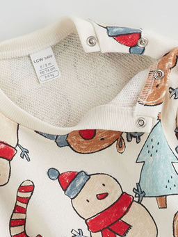 Y?lba?? Temal? Erkek Bebek Sweatshirt ve E?ofman Alt?