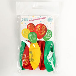 Воздушные шары латексные 12" «Друзья», 5 шт.