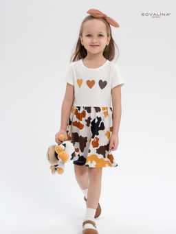 Платье Лето тофу-муму сердечки LE