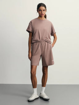 Трикотажные шорты с эластичным поясом / Zarina  фото 2