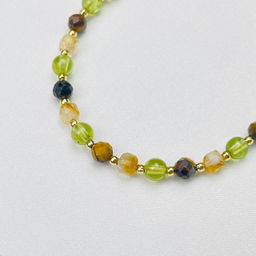 Браслет для Стрельца из Цитрина,Тигрового глаза и Хризолита - Радуга самоцветов фото 3