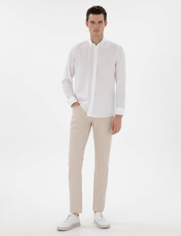 Bej Slim Fit Jean Pantolon