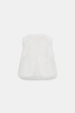 ZW COLLECTION FAUX FUR WAISTCOAT - Zara фото 4