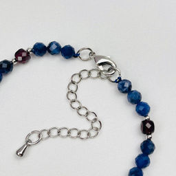 Браслет из Содалита и Граната - Радуга самоцветов фото 4