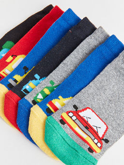 Desenli Erkek ?ocuk Patik ?orap 7li - Waikiki фото 3