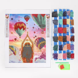 Алмазная мозаика с частичным заполнением «Воздушные шары» 30×40 см, холст