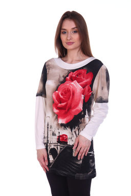 249 Туника "Красные розы"