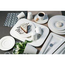 Кофейная пара Magistro Argos, 2 предмета: чашка 100 мл, блюдце d=15 см, фарфор, белая