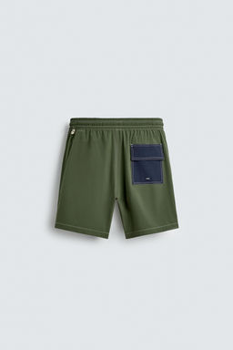 BA?ADOR LARGO COLOR BLOCK / Verde - Zara фото 7