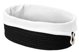 Хлебница плетеная с льняным мешком 35*25*13 см, черная - Elan gallery фото 4