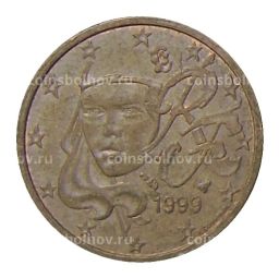Монета 2 евроцента 1999 года Франция