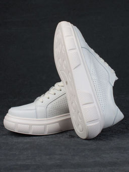 05-PDE35-2 BEIGE Кроссовки женские (натуральная кожа)