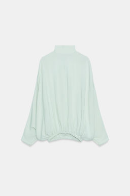 CAMISA LAZADA ZW COLLECTION / Verde agua - Zara фото 6
