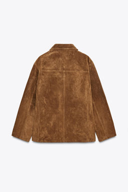SUEDE LEATHER JACKET ZW COLLECTION LIMITED EDITION